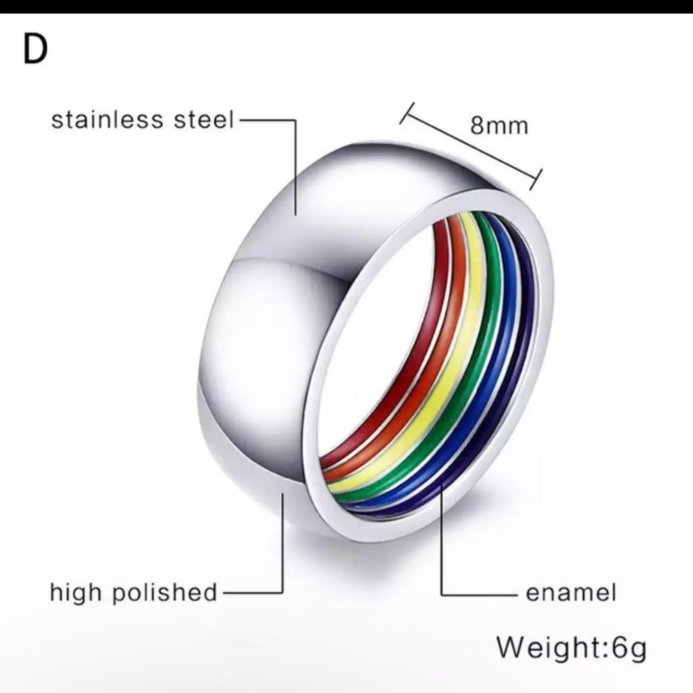 rainbow ring	🏳️‍🌈 - Picture 4 of 4